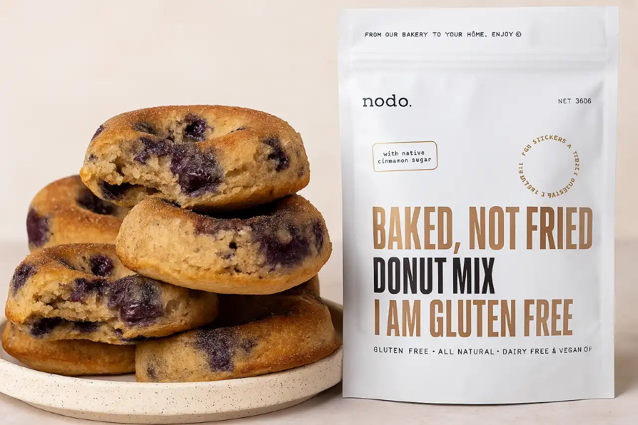 Easy Healthy Baked Donuts with Blueberries – Gluten Free