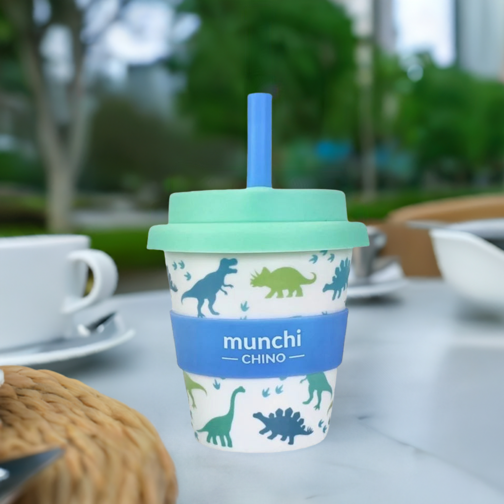 Dinosaur Babychino Cup 120ml with Straw
