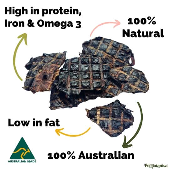 Kangaroo Crisps for Dogs | All Natural Kangaroo Lung Pet Treats