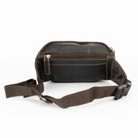 Leather Bum Bag Dark Brown Echuca | Greenwood Leather