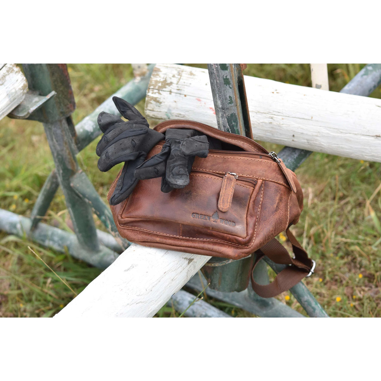 Leather Bum Bag Dark Brown Echuca | Greenwood Leather