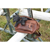 Leather Bum Bag Dark Brown Echuca | Greenwood Leather