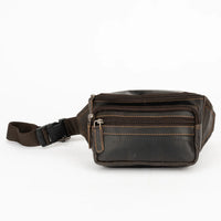 Leather Bum Bag Dark Brown Echuca | Greenwood Leather