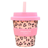 Leopard Print Babychino Cup 120ml with Straw